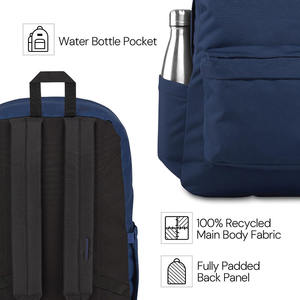 Sac de voyage économique de marque personnalisé pour étudiants, sac à dos pour ordinateur portable promotionnel léger pour hommes avec chargement USB - Product Image 3