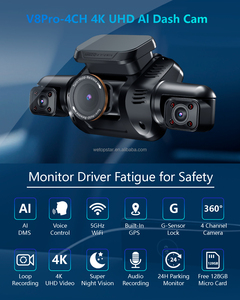 Câmera Veicular 360 Graus AI DMS com 4 Lentes 3K, Visão Noturna, Caixa Preta para Carro com WiFi 5G, Câmera Universal para Carro - Product Image 5