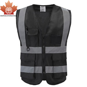 स्वच्छता/सड़क निर्माण/निर्माण श्रमिकों के लिए अनुकूलन योग्य रात कार्य अल्ट्रा-उज्ज्वल 360 चिंतनशील सुरक्षा बनियान - Product Image 4