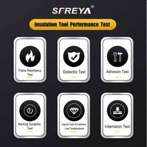 Sfreya s640 ברגים ברגים בטיחות כלי לא נוצץ ידית בידוד ידית בידוד כלי תעשייתי - Product Image 6