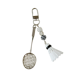 Porte-clés créatif en métal en forme de raquette de badminton, pendentif mignon pour téléphone, décoration de sac de niche, petit cadeau événementiel, accessoire porte-monnaie - Product Image 6