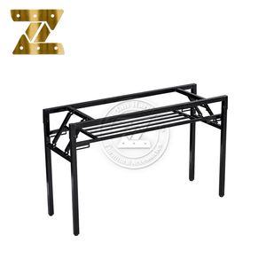 Gambe Pieghevoli per Tavolo da Pranzo, Struttura in Ferro Resistente, Base Regolabile per Banchetti, Riunioni, Scrivania, Uso Esterno, Supporto Hardware per Hotel - Product Image 3