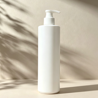 Botol Sampo PE 500ml Bentuk Bulat Ramping dengan Pompa Lotion untuk Kemasan Perawatan Tubuh, Warna Kustom OEM, Promo Hot Sale