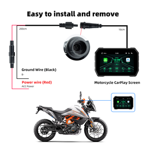 Écran de navigation GPS WiFi Keykeer 5 pouces avec Carplay, adaptateur portable <span class=keywords><strong>Android</strong></span> <span class=keywords><strong>Auto</strong></span>/Moto, prix bas, vente chaude - Product Image 3