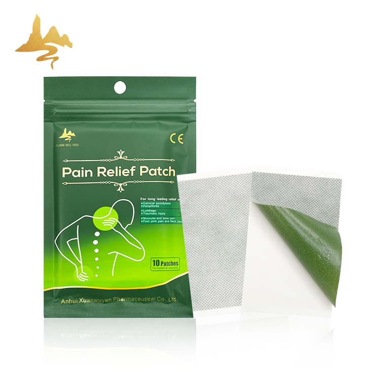 Chinese Customized Non-woven Heat Plaster Medical Transdermal Pain Relieving Patches Camphor/Menthol/Eucalyptus Oil 7x10cm For