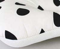 Coussin de siège bébé double face en coton 3D Air Mesh, coussin de poussette anti-bactérien, pliable, amovible, lavable, écologique, portable