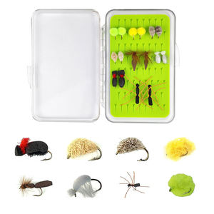 16 pièces <span class=keywords><strong>meilleur</strong></span> assortiment mouches combo carpe mouches mouillées pêche à <span class=keywords><strong>la</strong></span> <span class=keywords><strong>truite</strong></span> nymphes sèches banderoles mouches d'eau salée (B01) - Product Image 2