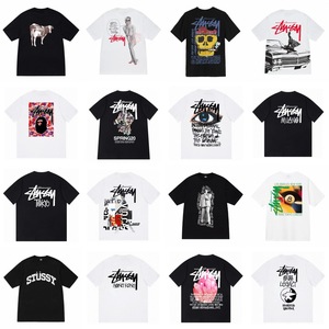 Nouveau T-shirt d'été transfrontalier en pur coton de haute qualité, style streetwear, imprimé STU Modernist <span class=keywords><strong>World</strong></span> Tour, col rond, manches courtes, résistant aux UV - Product Image 2
