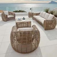 Di lusso divano per esterni moderno patio rattan esterno mobili divano