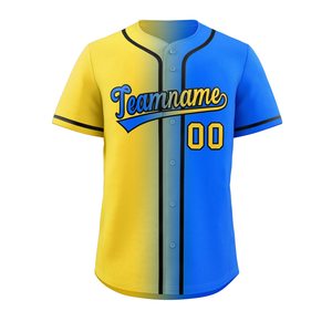 Eco-Friendly Custom Cotton Baseball Jerseys Team Uniforms with Sublimation <b>Transfer</b> Print OEM Available - Product Image 2