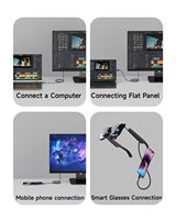 SYONG USB5 80Gbps Datenkabel Kompatibel mit Thunderbolt 5/4/3, Schlanker Anschluss, 100W Schnellladung 16K/8K/4K HD-Videokabel