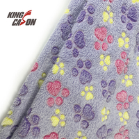 Coussin en tissu polaire corail Kingcason 100% polyester certifié OEKO-TEX, imprimé, doux, chaud, anti-boulochage, anti-plis, confortable