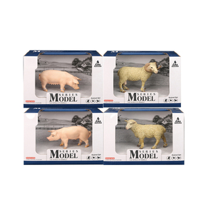 ฟาร์มบีฟลาย ชุดสัตว์เลี้ยงขนาดเล็ก หมูและแกะ ของเล่นพีวีซีรักษ์โลก บรรจุในกล่องพลาสติกแบบมีหน้าต่าง - Product Image 2