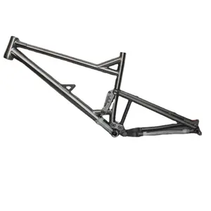 自定义钛全悬挂自行车框架 XACD 制造泰坦悬挂自行车框架 OEM 软尾自行车框架与 142 脱落