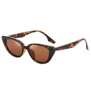 แว่นกันแดดทรงเล็กย้อนยุคสำหรับผู้หญิงทรงสี่เหลี่ยมสีลูกกวาดเงาล้วนแบบใหม่มีการประมวลผล2025 - Product Image 2