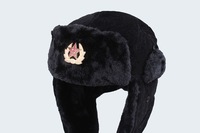 Gorro Ruso Soviético Personalizado con Logotipo, Impermeable, de Piel Artificial de Conejo, Ushanka, para Clima Frío de Invierno, para Hombre, con Estrella Roja Soviética