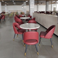 Banquette Circulaire de Restaurant en Cuir Design Rond