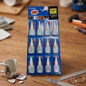 Lem Super Cepat Siap Pakai Perekat Cyanoacrylate untuk Kulit Karet Kayu Logam Kaca Plastik Lem Cair Kuat - Product Image 6