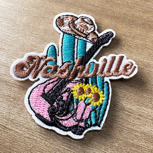 カウボーイ・カウガールハット刺繍服パッチカスタムカウボーイHOWDYアイロン接着刺繍パッチ（服、帽子、バッグ用） - Product Image 2