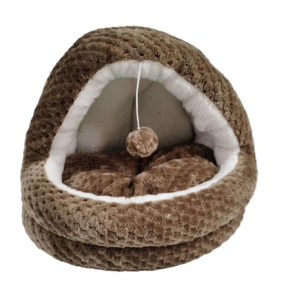 Wholesale Luxury Super Soft Plush Indoor Cat Bed House Dog Pet House