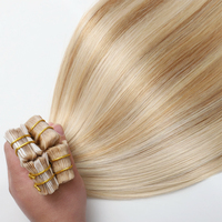 Ruban adhésif double face de qualité pour extensions capillaires, ruban blanc double épaisseur pour tissage de cheveux, extension invisible en PU, cheveux humains véritables