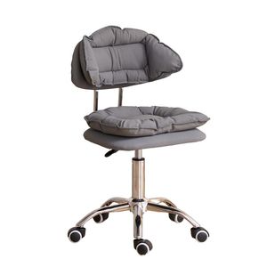 Silla moderna de cuero ajustable para el hogar, dormitorio, oficina, silla de peluquero de maquillaje ergonómico con elevador de rotación para relajación en el trabajo - Product Image 1
