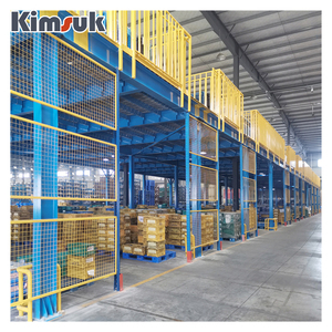 אחסון מותאם אישית מערכות מדפי אחסון של רצפת מזאנינה תעשייתית מפלדה מבנית כבדה - Product Image 2