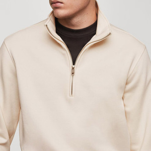 <span class=keywords><strong>Felpa</strong></span> con Collo Alto e Mezza Zip per <span class=keywords><strong>Uomo</strong></span>, Pullover Sostenibile ed Ecologico, Maglione in Jersey con Zip, <span class=keywords><strong>Felpa</strong></span> <span class=keywords><strong>Polo</strong></span> Lavorata a Maglia per <span class=keywords><strong>Uomo</strong></span> - Product Image 4