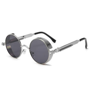 Lunettes de soleil classiques gothiques steampunk en gros – Marque de luxe, haute qualité, pour hommes et femmes, monture métallique rétro, cerclage intégral - Product Image 2