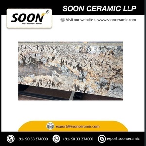 Venta al por mayor de fábrica: Losa de mármol pulido ecológico Alaska White Gold para decoración de pisos y paredes de baños, exportación de Gujarat - Product Image 2