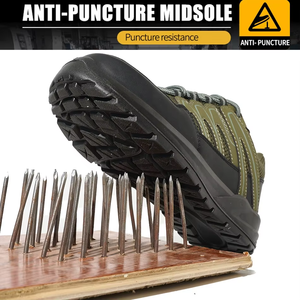 Zapatos de Seguridad para Hombre S1P SR FO SC, Ligeros, Transpirables, Antiestáticos, Antideslizantes, Botas de Trabajo para Empresas de Construcción, Venta al Por Mayor - Product Image 4