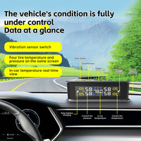 Système de surveillance de la pression des pneus solaire pour voiture, livraison en 48h, raccordement rapide, sans programmation, jauge numérique pour TPMS automobile