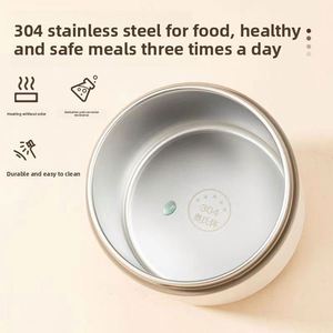 Portable Dual Tier Stainless Steel <b>Lunch</b> <b>Box</b> Insulated <b>Microwave</b> Safe Food Container for Office Workers Students Large Capacity - Product Image 4