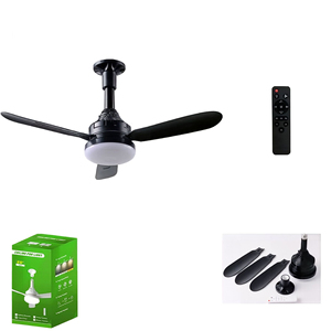 28 Inch E27 Screw In Ceiling Fan With <b>Light</b> 3 Blades <b>Socket</b> Fan <b>Light</b> Easy Install For Bedroom office - Product Image 3