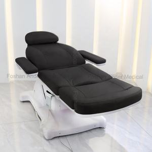 Conception personnalisée Chaise de <span class=keywords><strong>salon</strong></span> de beauté Chaise de traitement médical inclinable à 3 4 moteurs Lit de cire pour cils Lit facial de spa électrique à commande aux pieds - Product Image 2