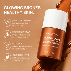 Hot Sale Sunless Tanning Body Shimmer Highlight Lotion Buildable Color Control Nourishing Body Care <b>Bronzing</b> <b>Drops</b> Foundation - Product Image 4