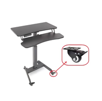 Roulettes pivotantes modernes en PVC de 1,5/2/2,5/3 pouces pour mobilier léger (gym, bureau, chariot, salon) avec frein