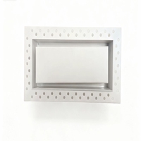 Accessoire de cadre de montage encastré en alliage d'aluminium sur mesure pour ventilation murale et de plafond dissimulée, idéal pour extérieur et sous-sol