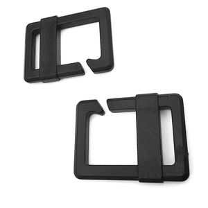 زحليقات ثلاثية مشابك شرائح مشابك إمساك حافة مخرشة بدون انزلاق أطواق مفتوحة مآزر أحزمة قابلة للتعديل - Product Image 3