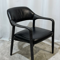 Chaise de salle à manger PurelyFeel au design nordique pour la maison, style moderne, fauteuil en bois massif