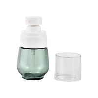 Bouteilles vides en PET de forme Boston pour savon liquide et huile corporelle, avec bouchon à bille rouge, rechargeables, personnalisables avec logo, pour emballage cosmétique et soins personnels