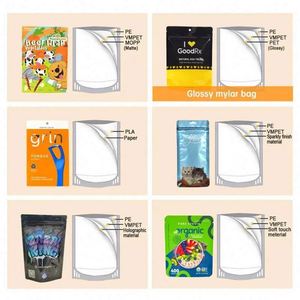 Sachet Doypack Personnalisé Qualité Alimentaire Anti-humidité Écologique avec Fermeture Zip pour Emballage d'Encre, Café, Thé, Chewing-gum, Aliments pour Animaux, Croustilles de Pommes de Terre - Product Image 2