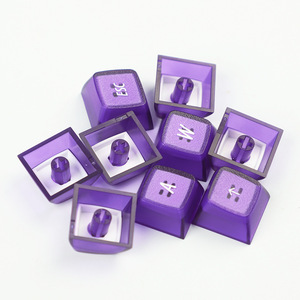 9 phím ABS RGB Backlit đôi da sữa ESC <span class=keywords><strong>key</strong></span> <span class=keywords><strong>cap</strong></span> WASD hướng ema hồ sơ Keycaps cho Diy Bàn Phím Cơ khí Keycaps - Product Image 4