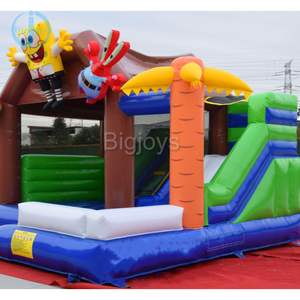 Casa Inflable de <span class=keywords><strong>Bob</strong></span> <span class=keywords><strong>Esponja</strong></span> para Interiores y Exteriores con Tobogán para <span class=keywords><strong>Parque</strong></span> de Diversiones para Niños en Venta - Product Image 2