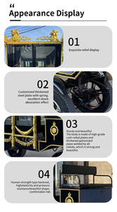 Decoraciones Fúnebres, Carroza Eléctrica para Ataúdes, Carroza para Entierro, Se Aceptan Personalizaciones, Carrozas para Caballos, Remolque para Carroza - Product Image 3