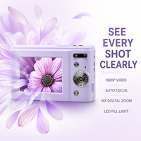 Cámara Wifi con Video, Cámara RoHS de 64MP con Autoenfoque, Pantalla CMOS, Fácil Operación para Fotografía, Eventos Familiares y Principiantes