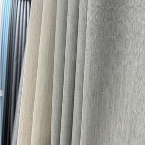 ستائر كتان قطنية سميكة عازلة للحرارة ستائر غرفة معيشة غرفة نوم فندق - Product Image 1