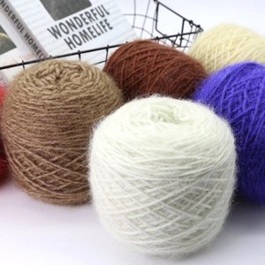 Fil mélangé fantaisie 150g, 57 couleurs, 75% polyester, 25% fil métallique, pour DIY, imitation fourrure d'écureuil - Product Image 6