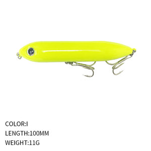 <span class=keywords><strong>Leurre</strong></span> Artificiel Flottant en Acier Inoxydable 100mm 11g pour Pêche au Bar, Type Crayon, Appât Bionique pour Chien, Hameçons de Pêche en Gros 9017 - Product Image 2