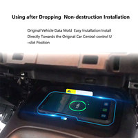 Cargador Inalámbrico para Auto de Alta Calidad con Control Remoto y Carga Rápida para Teléfonos Inteligentes, 12-24V, WiFi Integrado, Compatible con Toyota 2019-